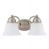 NUVO EMPIRE 2 LIGHT 15 INCH BRUSHED NICKEL NUVO EMPIRE 2 LIGHT 15 INCH BRUSHED NICKEL