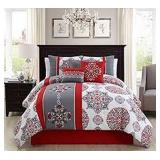 ELIGHT HOME PRECIUOS EMBROIDERED 7 PCS QUEEN ELIGHT HOME PRECIUOS EMBROIDERED 7 PCS QUEEN
