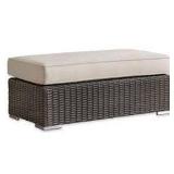 CHARCOAL FINISH RATTAN OTTOMAN CHARCOAL FINISH RATTAN OTTOMAN