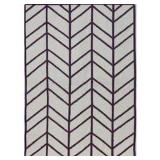 BASHIAN AREA RUG IVORY & LILAC 5' X 7'6' BASHIAN AREA RUG IVORY & LILAC 5' X 7'6'