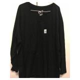JUST MY SIZE V NECK LONG SLEEVE BLACK 5X JUST MY SIZE V NECK LONG SLEEVE BLACK 5X
