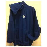 HANES 4 XL BLUE PULLOVER HOODIE HANES 4 XL BLUE PULLOVER HOODIE