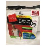 HANES 6 TANKS SZ SMALL