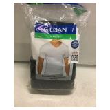 GILDAN 5 ASSORTED COLORED V-NECKS XL