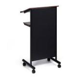 WHEELED LECTERN W/ STORAGE SHELF(NOT ASSEMBLED)