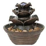 CASCADING TABLETOP FOUNTAIN BROWN (9INCH)