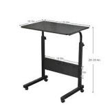 SOGES ADJUSTABLE OVERBED MOBILE TABLE 23.6