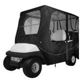 DELUXE GOLF CAR ENCLOSURE (BLACK) (NOT ASSEMBLED)