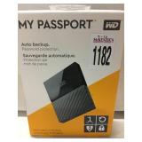 WD MY PASSPORT 1 TB PORTABLE HARD DRIVE