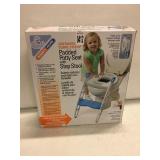 PADDED POTTY SEAT WITH STEP TOOL
