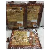 6X8'' REINFORCED BROWN P.E. TARP SET OF 3