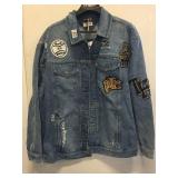TOMMY HILFIGER MENS OVERSIZED DENIM JACKET SIZE XL