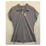 ADIDAS GOLF LADIES SLEEVE POLO SHIRT, SIZE M
