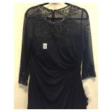 ALEX EVENINGS WOMENS BEADED DRESS, SIZE 12