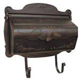 FLORAL HORIZONTAL MAILBOX COPPER