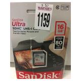 SANDISK ULTRA 16 GB (IN SHOWCASE)