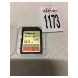 SANDISK EXTREME 64 GB (IN SHOWCASE)