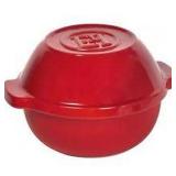 EMILY FLAME POTATO POT 24CM BURGUNDY