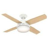 HUNTER FRESH WHITE CEILING FAN (NOT ASSEMBLED)