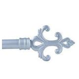 BEDFORD HOME FLEUR CURTAIN ROD 3/4 INCH SILVER