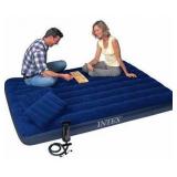 INTEX CLASSIC DOWNY AIR MATTRESS SET *QUEEN*