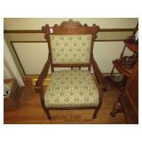 WALNUT ARM CHAIR / TAPESTERY UPH. WALNUT ARM CHAIR / TAPESTERY UPH.