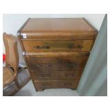 INLAID WALNUT 4 DRAWER CHEST INLAID WALNUT 4 DRAWER CHEST