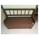 WOODEN BENCH / STORAGE - APPROX. 40' LONG WOODEN BENCH / STORAGE - APPROX. 40' LONG
