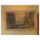 PRINT MOUNTAINS / STREAM - ROBERT WOOD PRINT MOUNTAINS / STREAM - ROBERT WOOD