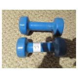 (2) HAND WEIGHTS (2) HAND WEIGHTS