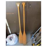(2) WOODEN OARS (2) WOODEN OARS