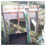 SAW HORSES / BENCH / ASSORTED TOOLS / MISC. SAW HORSES / BENCH / ASSORTED TOOLS / MISC.