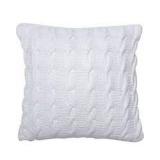 18 X 18' CABLE COTTON THROW PILLOW 18 X 18' CABLE COTTON THROW PILLOW