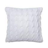 18 X 18" CABLE COTTON THROW PILLOW