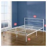 ZINUS 12" METAL PLATFORM BED W/ HEADBOARD (NOT