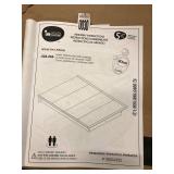54/60' PLATFORM BED WITH MOLDINGS (NOT ASSEMBLED) 54/60' PLATFORM BED WITH MOLDINGS (NOT ASSEMBLED)