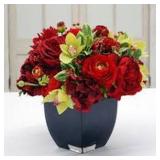 HOLIDAY ROSE IN VASE HOLIDAY ROSE IN VASE