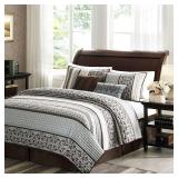 MADISON PARK 5-PIECE COVERLET SET, FULL/QUEEN