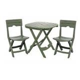 ADAMS QUILK-FOLD CAFÉ SET EARTH BRWON