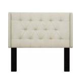 HOME MERIDIAN WINGBACK HEADBOARD BEIGE, KING