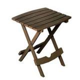 ADAMS QUILK-FOLD SIDE TABLE EARTH BROWN ADAMS QUILK-FOLD SIDE TABLE EARTH BROWN