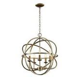 TRANS GLOBE 5-LIGHT MULTI RING CHANDELIER