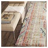 SAFAVIEH MULTICOLOERED DISTRESSED RUNNER 2