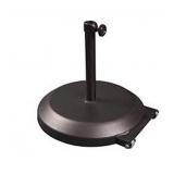 STEEL UMBRELLA BASE WITH WHEELS BRONZE STEEL UMBRELLA BASE WITH WHEELS BRONZE