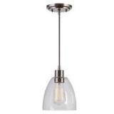 1-LIGHT BRUSHED STEEL MINI PENDANT 1-LIGHT BRUSHED STEEL MINI PENDANT