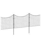 TALL BLACK METAL GARDEN FENCE (NOT ASSEMBLED) TALL BLACK METAL GARDEN FENCE (NOT ASSEMBLED)