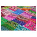 BLOOMSBURY MARKET ARGUELLES QUILTED SILK THROW BLOOMSBURY MARKET ARGUELLES QUILTED SILK THROW