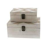 2 PIECE WOOD BOX