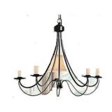 JOJOSPRING BLACK IRON 5-LIGHT CHANDELIER