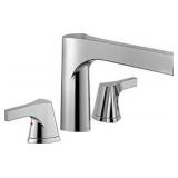 DELTA FAUCET ZURA 3-HOLE ROMAN TUB TRIM CHROME DELTA FAUCET ZURA 3-HOLE ROMAN TUB TRIM CHROME